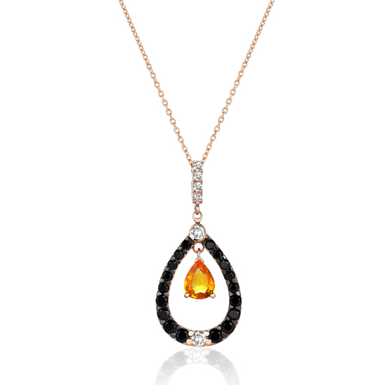 Sarı Safir Kolye